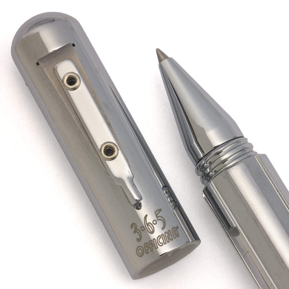 希少✨3・6・5 by GIULIANO MAZZUOLI 365 ボールペン Giuliano Mazzuoli 365 Officina Rollerball - Ribbed Barrel, Shiny